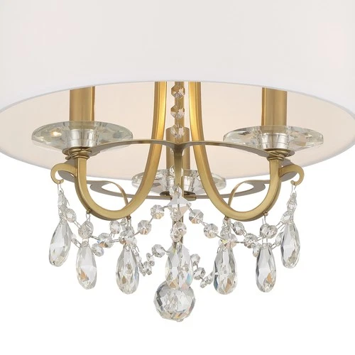 Crystorama Lighting Group 6623-CL-MWP Othello 3 Light 15"W - Gold - Picture 5 of 12