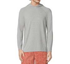 Lands End SunShade UPF 50 Men  s Long Sleeve Hooded Swim Tee Rash Guard M - NEW
