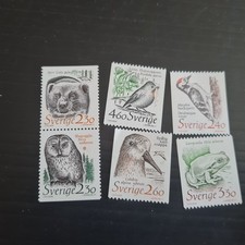 SWEDEN SG 1431-1436  BIRDS MNH