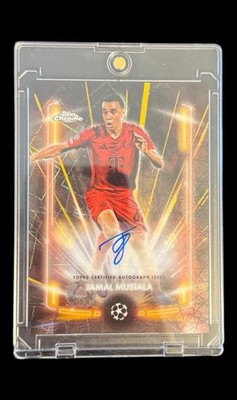 2024/25 Topps UCC Chrome Jamal Musiala /50 Auto Gold Black Lazer