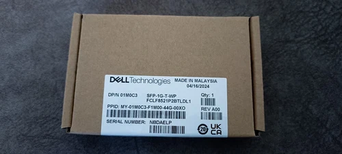 New Dell 407-BBOS 1000BASE-T SFP Transceiver SFP-1G-T-WP  DP/N: 01M0C3