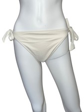 Shade  Shore Womens Side Tie Bikini Bottom White Size Large L New With Tags