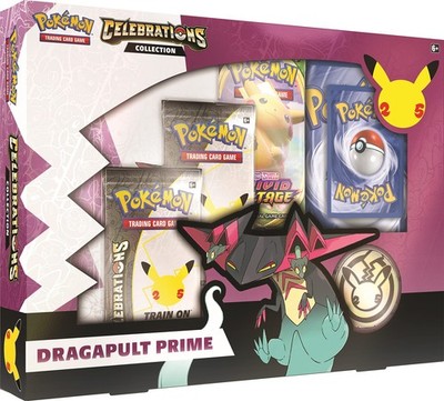 Pokemon TCG Dragapult Prime Celebrations Collection Box