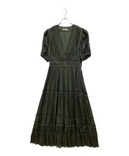 ULLA JOHNSON Gathered Dress/ Khaki/ Size: 2