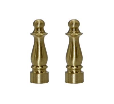 Creative Hobbies ELY1465 Solid Brass Finial for Lamp Shades 1.5 inches, Gold