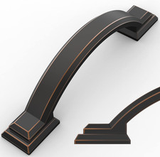 10 Pack Oil Rubbed Bronze Cabinet Pulls 3 Inch 76Mm Hole Centers, Handles for K