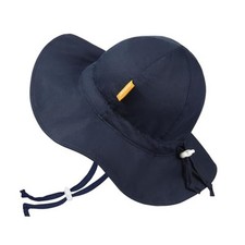 Baby Girl Sun Hat with UPF 50 Outdoor Adjustable Toddler Beach Hat 2-4T Navy