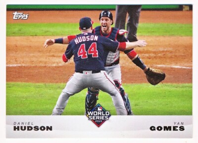 2019 Topps On Demand Daniel Hudson & Yan Gomes World Series #HG1 - QTY AVAIL
