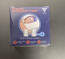 Nogenix Snorecare tubes anti snoring system Set of 4 Inside 1 Box