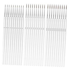 30pcs Detail Paint Brushes, Fine Tip Paint Brush with 3 Sizes 0 00 000 White