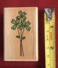 Studio G Hampton Art Four Leaf Clover Rubber Stamp