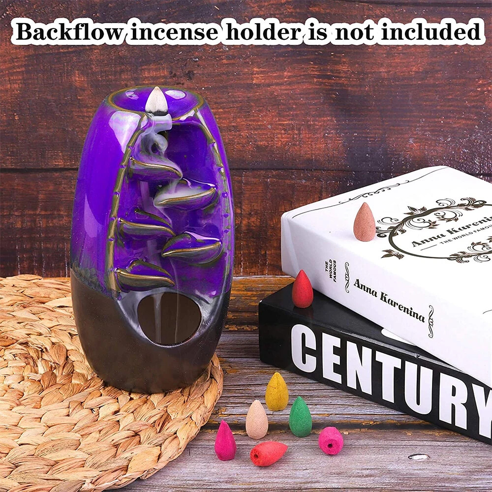 Backflow Incense Cones 100 Natural Scent With Black Storage Bag 4