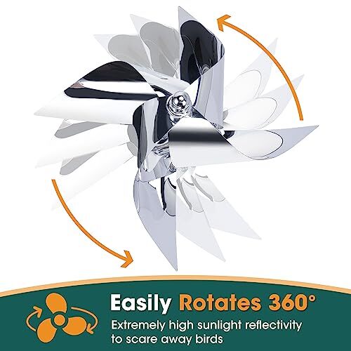 2 Pack Windmill Bird Repellent Reflectors Spinner Bird Deterrent Bird Repel eBay