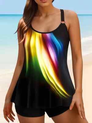   SALE - Plus Size Swirl Cami Top   Flirty & Fabulous   FREE SHIP