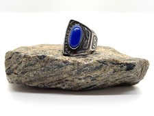 Sterling Silver Blue Lapis Ring Size 6.5 - 12.7g