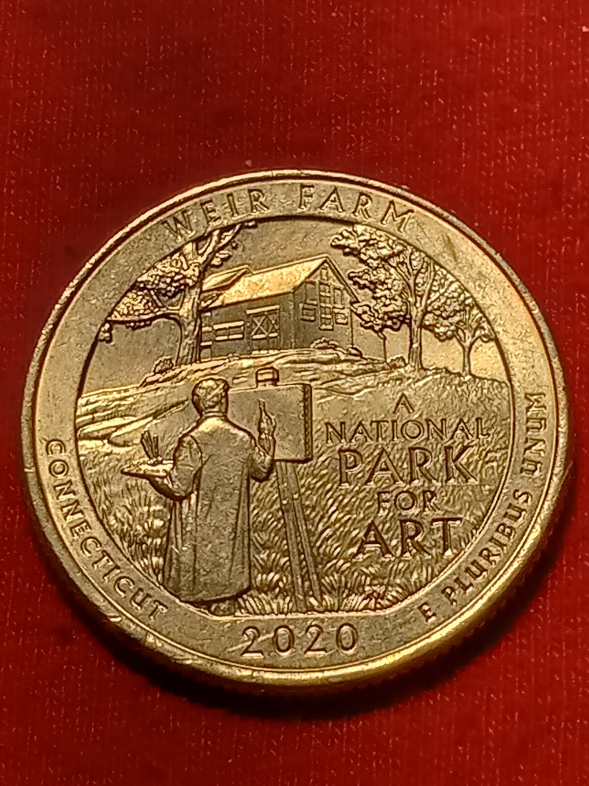 2020 P Weir Farm Quarter Reverse Die Break Error Coin eBay