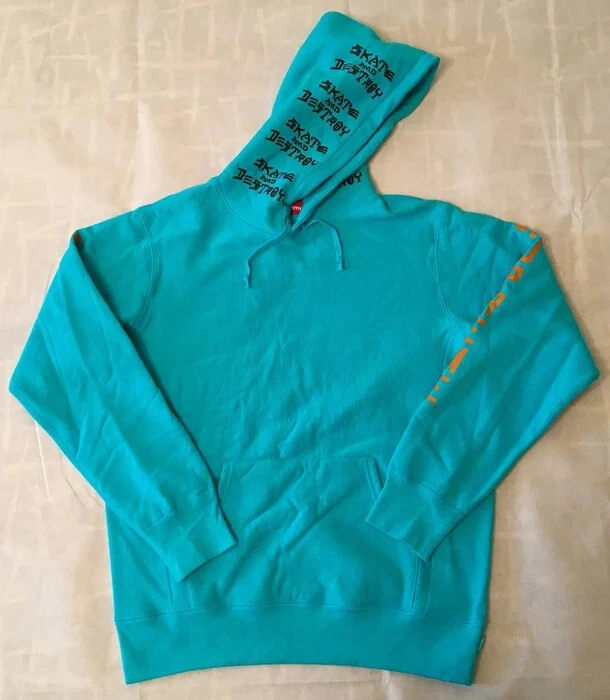 Felpa con cappuccio pullover Supreme x Thrasher Boyfriend stagione 17SS