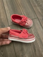 toddler pink sperrys size 2