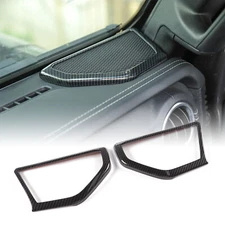 Carbon Fiber A Pillar Stereo Speaker Cover Trim For Jeep Wrangler JL 2018-2022