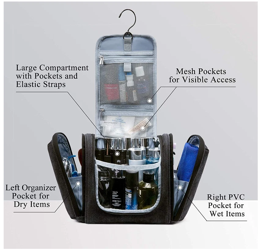 Bolsa de Aseo de Viaje Mujer Hombre Liquidación Precio Original $34.99 Foto 2 de 4