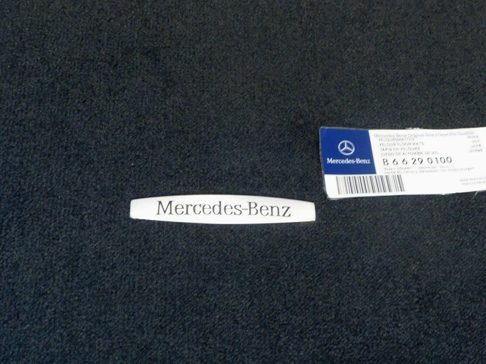 Alfombrillas de terciopelo originales Mercedes SLK R171 W171 negras 2004 - 2011 - Imagen 2 de 2