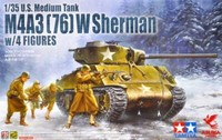 Asuka 35-048 M4A3 (76) W Sherman W/Figure (Tamiya) 1/35
