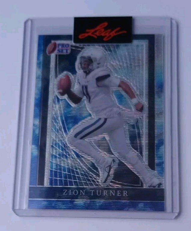 Zion Turner 2024 Leaf Pro Set Metal Sky Wave Pre-Production 1/1 Proof Gamecocks