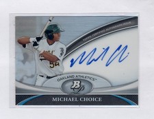 Michael Choice 2011 Bowman Platinum Auto Rookie Rc