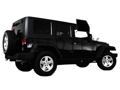 PreCut Film Front Two Door Windows For Jeep Wrangler Unlimited JK 2007-2010 Tint