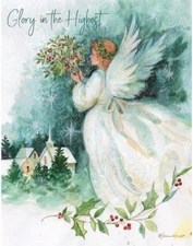 Lang Angel of Christmas Boxed Christmas Cards 18ct  w