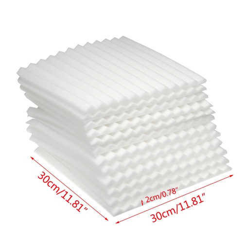 12PCS DIY Studio Acoustic Foam Sound Absorbtion Proofing Panels Soundproof Tiles - Foto 10 di 11