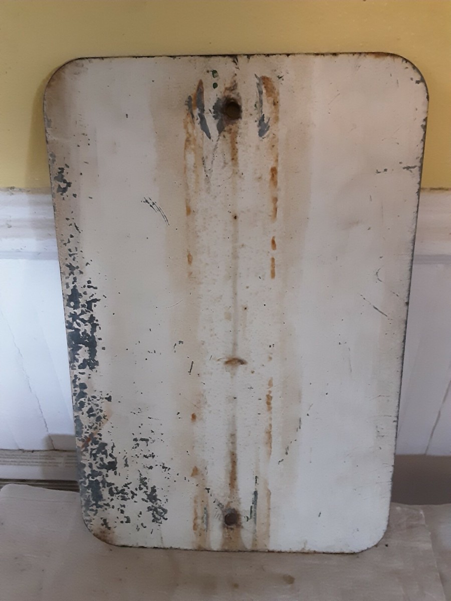 Vintage No Parking This Side Sign - Retired Road Sign 18