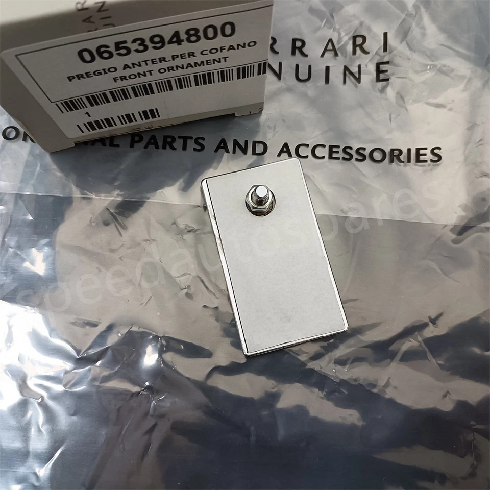 Insignia de parachoques capó delantero Ferrari 458/F8/488/F12/FF/599/612/430/SF90/Roma65394800 Foto 3 de 4