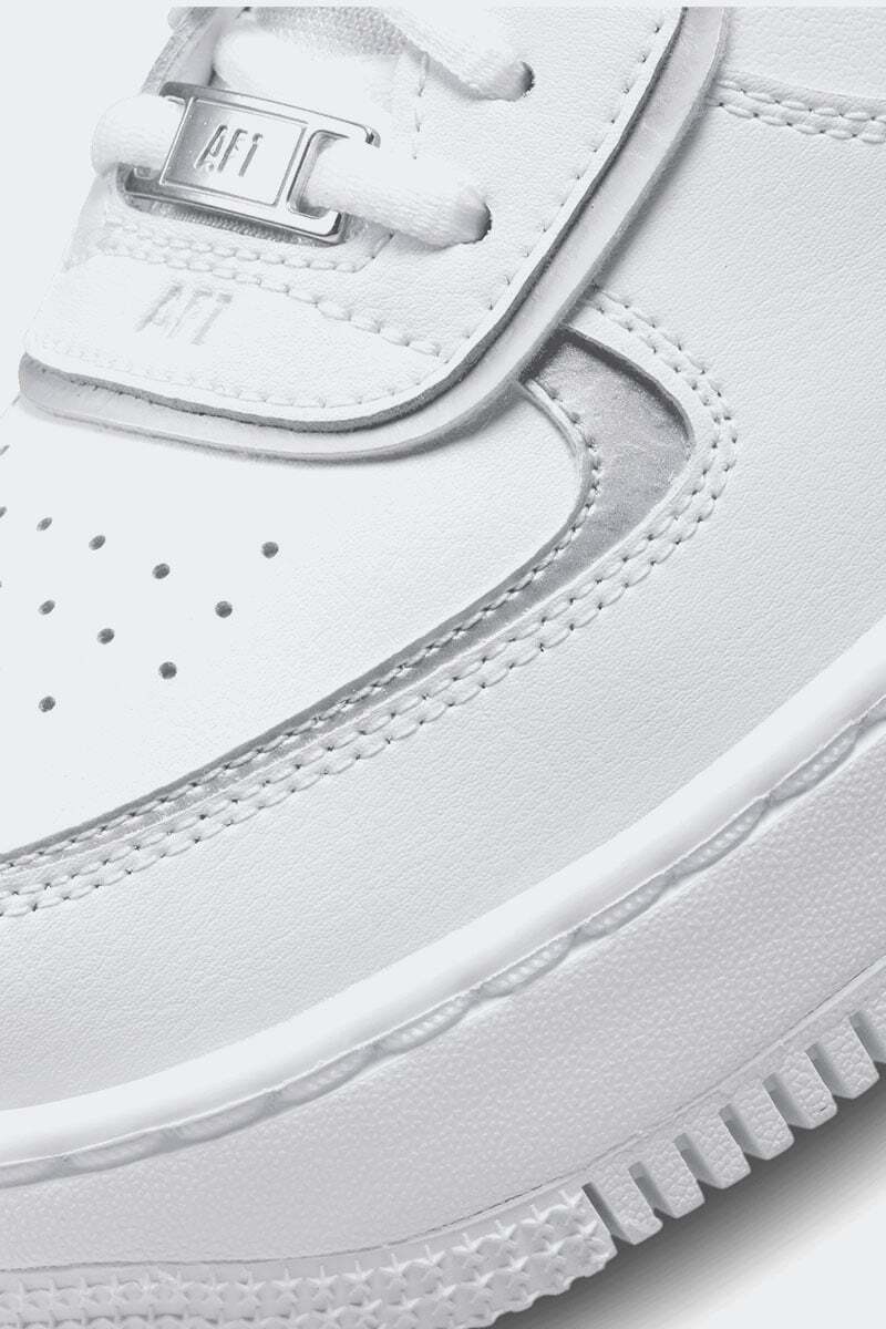 Size 9 - Nike Air Force 1 Shadow White Metallic Silver W for
