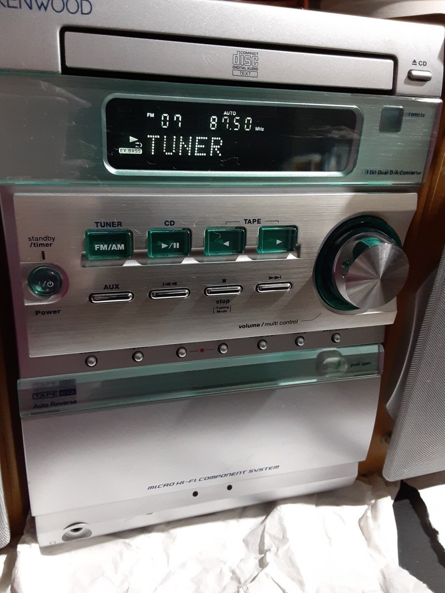 Kenwood Micro Hifi Component System Cd Radio Tape Cassette Fm Am