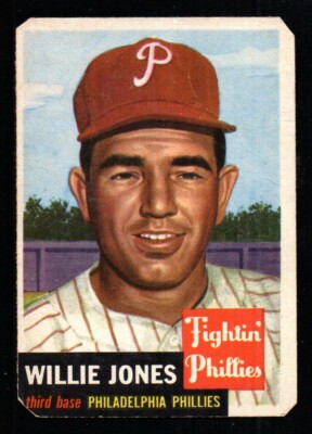 WILLIE JONES phillies 1953 TOPPS #88