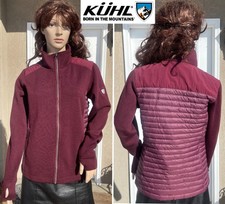 New Kuhl Merino Wool Blend Goose Down Insulated Puffy Jacket Spyfire Women S