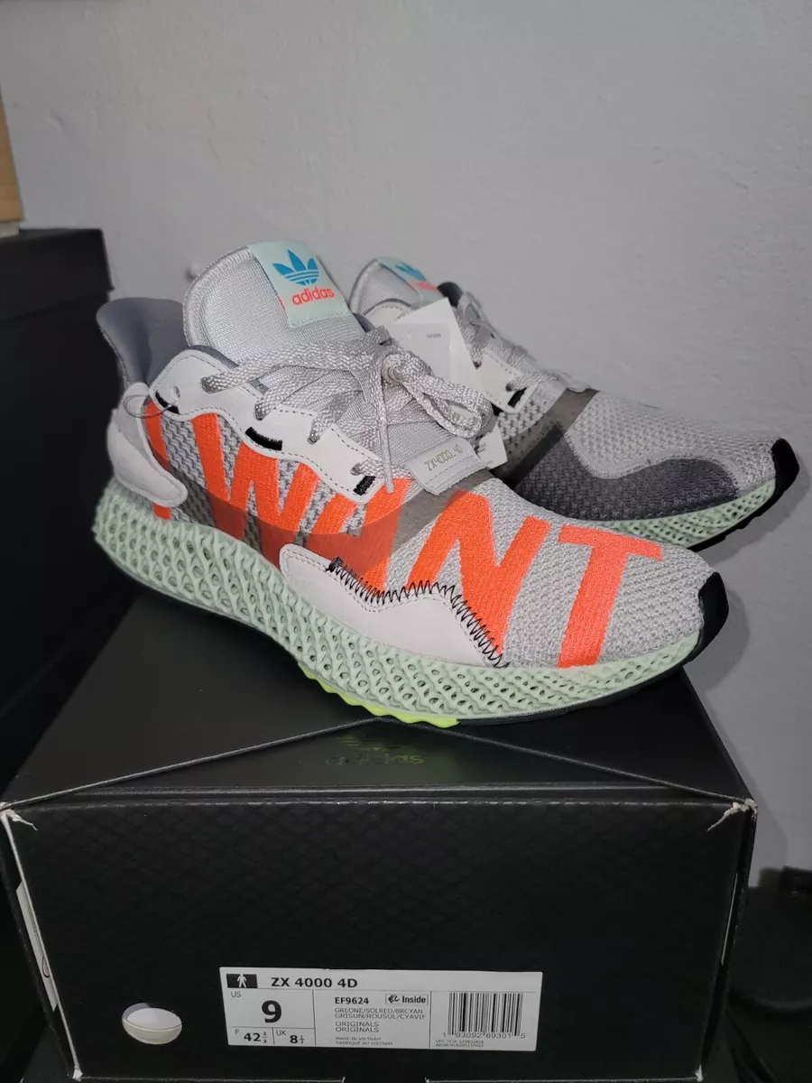 Adidas ZX 4000 4D I Want I Can EF9624 Men s size 9 New w Box Torsion