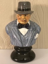 Michael Sutty WINSTON CHURCHILL Bust Light Blue Pin Stripe Ltd. Edition 4/250