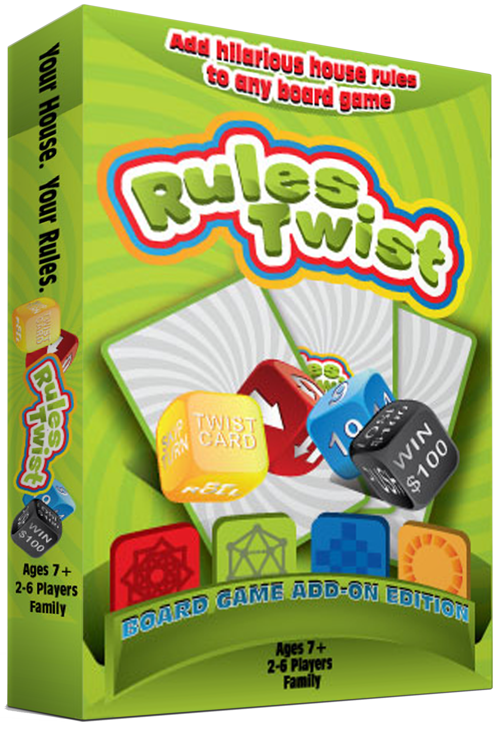 Rules Twist - Hilarious House Rules for Board & Card Games by