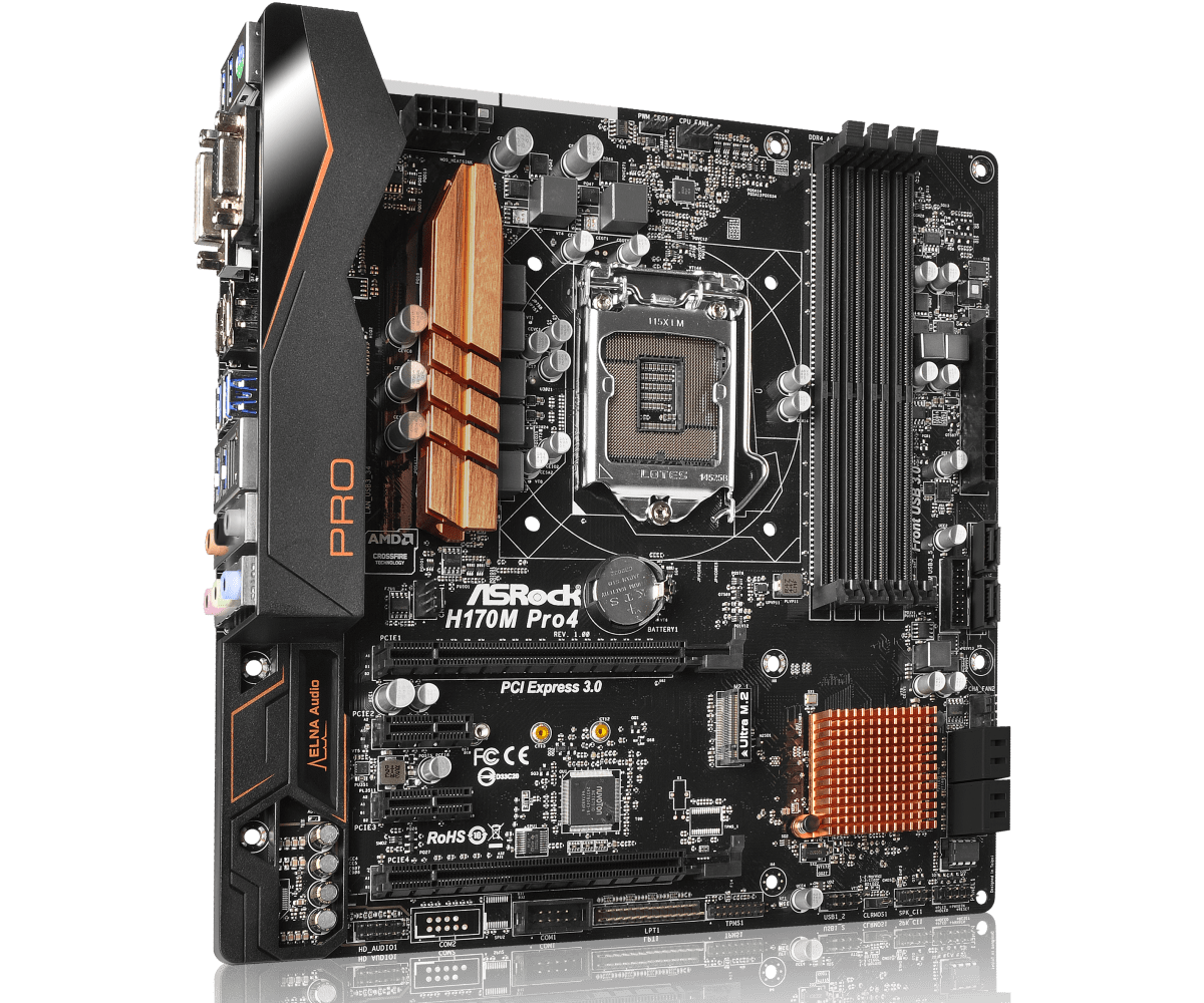 For ASROCK H170M Pro4 Motherboard LGA1151 DDR4 Mainboard | eBay