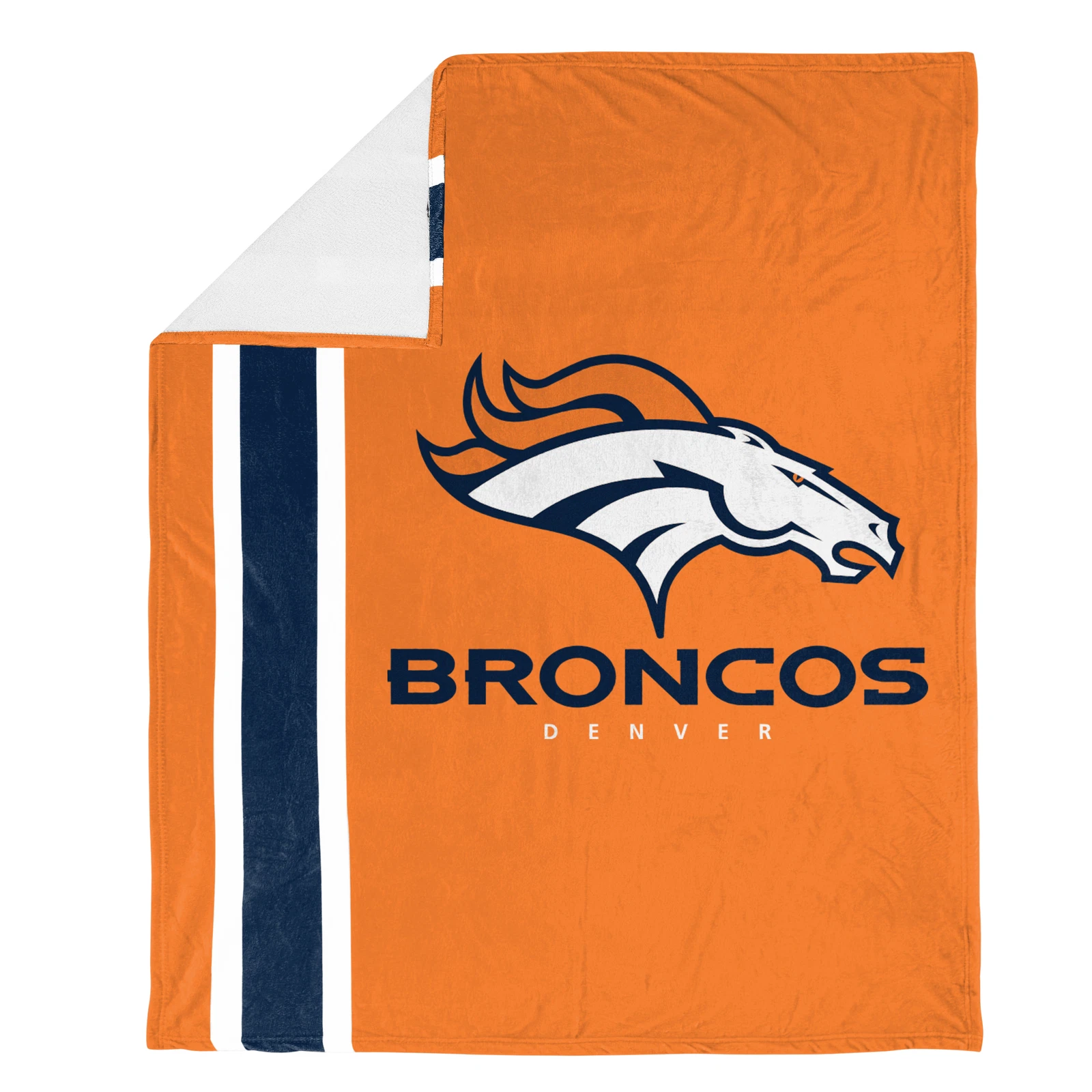 football Denver Plush Soft Micro Raschel Throw Blanket, Christmas Gift