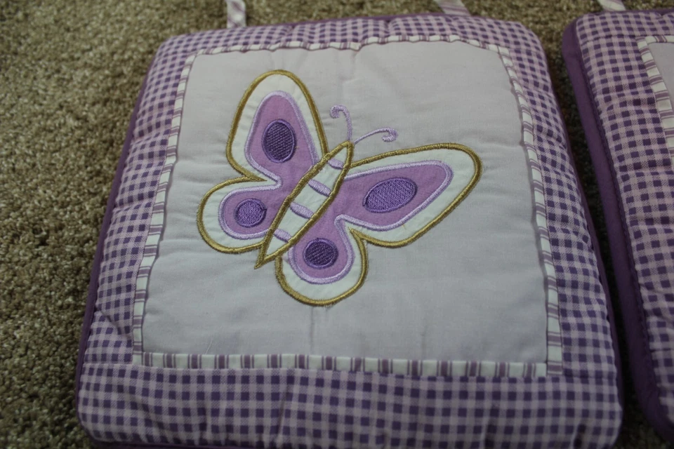 Lote de colgantes de decoración de pared púrpura mariposa lavanda Geenny bebé niña Foto 4 de 4