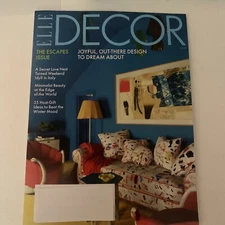 ELLE DECOR MAGAZINE, WINTER 2024 DESIGN TO DREAM ABOUT ~ Free Shipping ~