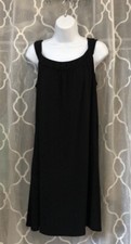 WHBM White House Black Market Dress Little Black Crepe GORGEOUS SM PERFECT