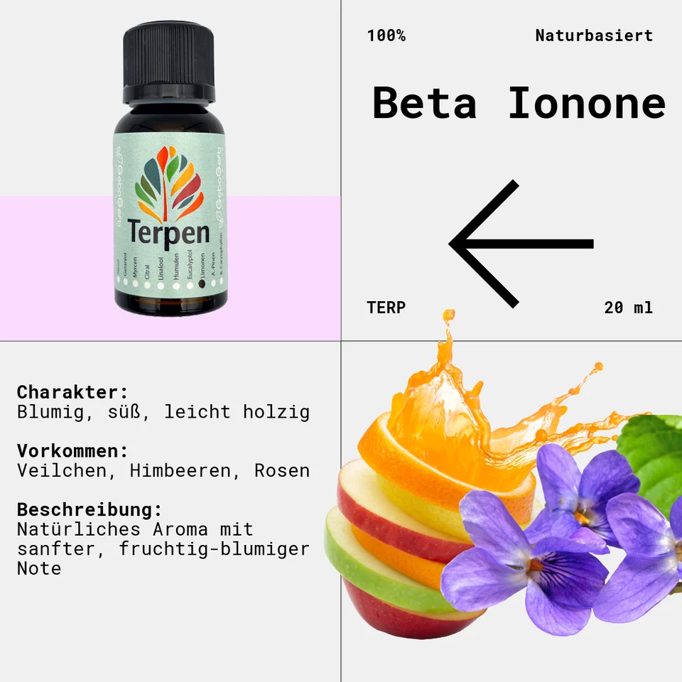 GEBO GEFTI HYDROPONICS Beta Ionone 20 ml | Reines Terpenoid