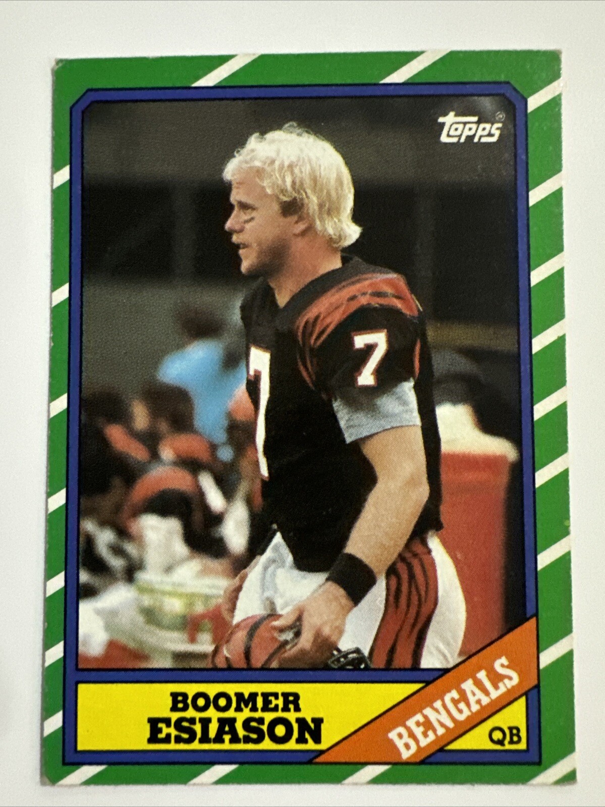1986 Topps #255 Boomer Esiason Cincinnati Bengals RC, NFL, Quarterback 🔥🏈🔥