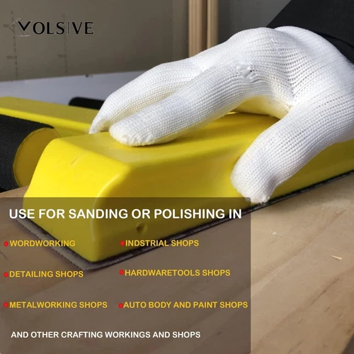 7Pcs Hand Sanding Block Set, Rectangle Handheld Sanding Pad, Hook and Loop Inter - Picture 5 of 8