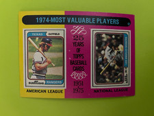 1975 Topps #212 1974 MVP Garvey Los Angeles Dodgers Burroughs Rangers Ex