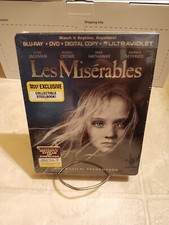 Les Miserables SteelBook 2012 Blu-ray DVD Best Buy Exclusive No Dents ShpNextDay